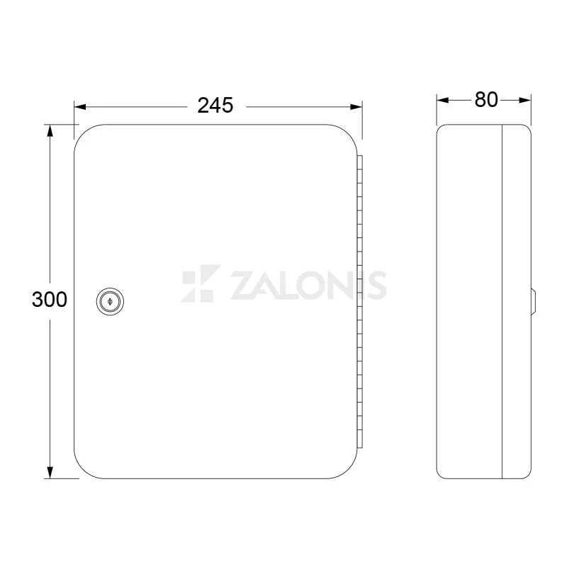 ΚΛΕΙΔΟΘΗΚΗ 93 ΚΛΕΙΔΙΩΝ / 30x24x8 / ΓΚΡΙ ΚΛΕΙΔΟΘΗΚΕΣ