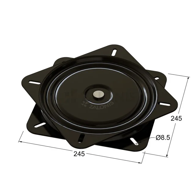 ΠΕΡΙΣΤΡΟΦΙΚΟΣ ΜΗΧΑΝΙΣΜΟΣ 245x245 / 230 kg / ΜΑΥΡΟ
