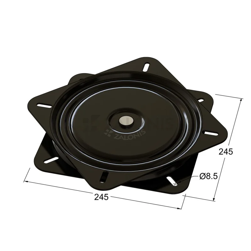 ΠΕΡΙΣΤΡΟΦΙΚΟΣ ΜΗΧΑΝΙΣΜΟΣ 245x245 / 230 kg / ΜΑΥΡΟ
