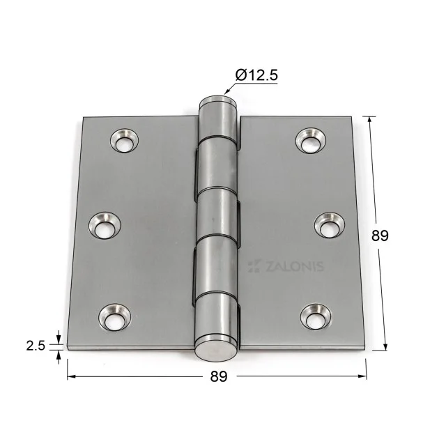 ΜΕΝΤΕΣΕΣ ΠΛΑΚΕ ΕΝΙΣΧΥΜΕΝΟΣ / ΙΝΟΞ 201 / 89x89x2.5 mm