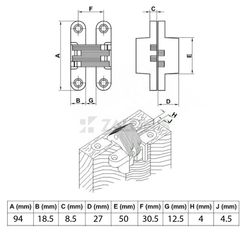 EMKW ΧΤΕΝΙ ΕΠΙΠΛΩΝ INOX / 95mm