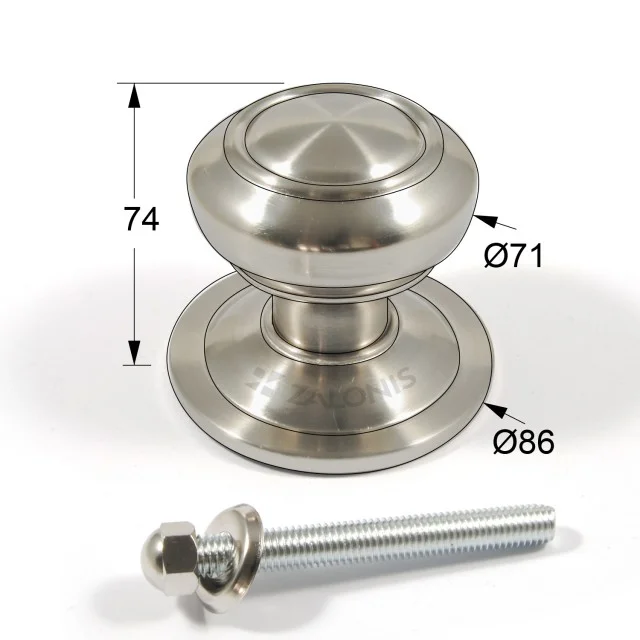 ΜΠΟΥΛ ΕΞΩΘΥΡΑΣ / ΒΑΣΗ Φ.85 mm / Φ.70 mm / ΜΑΤ ΝΙΚΕΛ