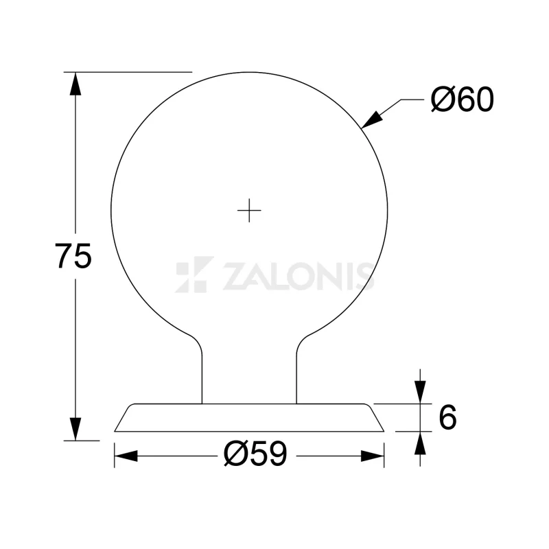 ΜΠΟΥΛ ΑΣΑΝΣΕΡ SFERA Φ.60 / ΛΕΥΚΟ