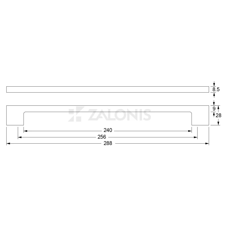 ΛΑΒΙΤΣΑ ΕΠΙΠΛΟΥ ΤΕΤΡΑΓΩΝΗ EMKW M6237 / ΝΙΚΕΛ ΜΑΤ