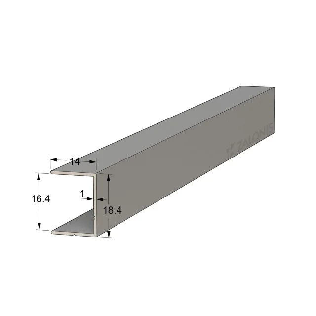 ΠΙ 16.4 mm ΑΛΟΥΜΙΝΙΟΥ / ΡΑΦΙΩΝ / ΑΛΟΥΜΙΝΙΟ ΜΑΤ