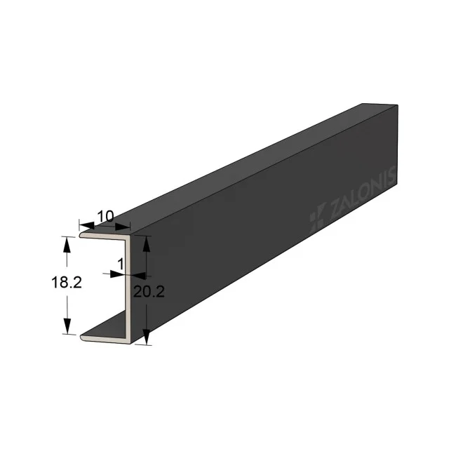 ΠΙ 18.2mm ΑΛΟΥΜΙΝΙΟΥ / ΡΑΦΙΩΝ / ΜΑΥΡΟ ΜΑΤ