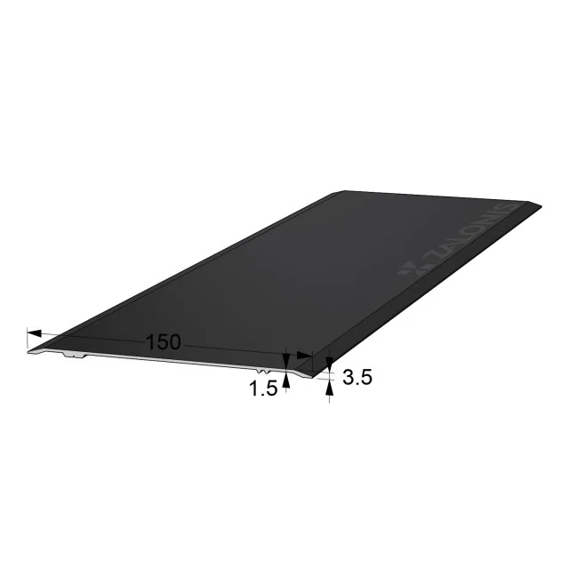 ΕΝΩΣΗ ΠΑΤΩΜΑΤΩΝ 15 cm ΑΛΟΥΜ / ΜΑΥΡΟ ΜΑΤ 