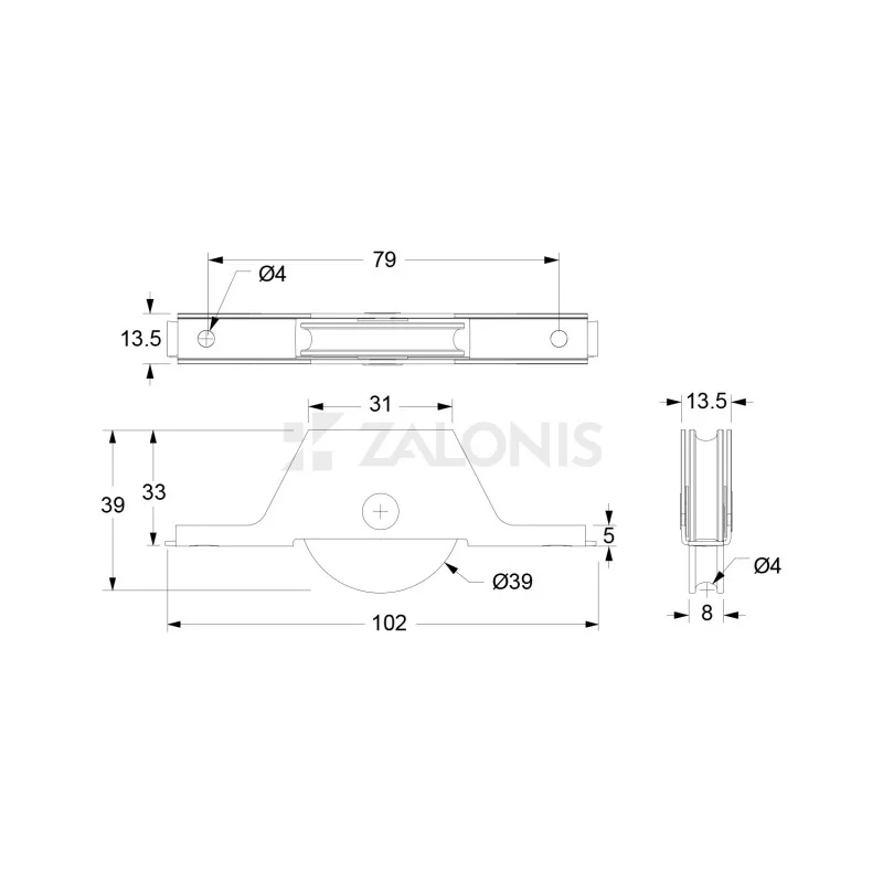 ΡΑΟΥΛΟ ΣΥΡΟΜΕΝΗΣ ΚΑΤΩ ΚΥΛΙΣΗΣ Φ.39mm / 50Kg