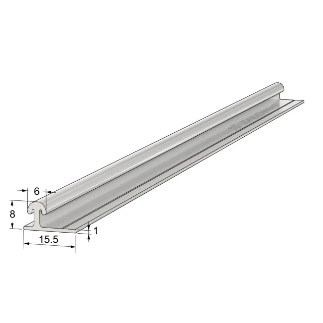 ΟΔΗΓΟΣ ΜΟΝΟΣ m.051 / 16x8 mm / ΑΒΑΦΟΣ