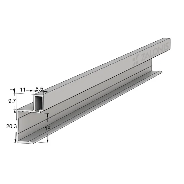 ΧΕΡΟΥΛΙ ΝΤΟΥΛΑΠΑΣ ΤΕΤΡ. 18mm / 270cm / ΑΛΟΥΜ ΜΑΤ
