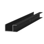 ΧΕΡΟΥΛΙ ΝΤΟΥΛΑΠΑΣ U 18mm / 270cm / ΜΑΥΡΟ ΜΑΤ