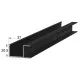 ΧΕΡΟΥΛΙ ΝΤΟΥΛΑΠΑΣ U 18mm / 270cm / ΜΑΥΡΟ ΜΑΤ ΠΡΟΦΙΛ ΑΛΟΥΜΙΝΙΟΥ ΣΥΡΟΜΕΝΩΝ ΣΥΣΤΗΜΑΤΩΝ