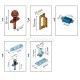 ΣΕΤ ΕΞΑΡΤΗΜΑΤΑ ΓΙΑ ΣΠΑΣΤΕΣ ΠΟΡΤΕΣ BIFOLD / 15Kg/ΦΥΛΛΟ