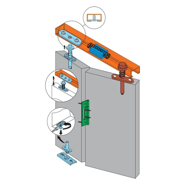 ΣΕΤ ΕΞΑΡΤΗΜΑΤΑ ΓΙΑ ΣΠΑΣΤΕΣ ΠΟΡΤΕΣ BIFOLD / 15Kg/ΦΥΛΛΟ