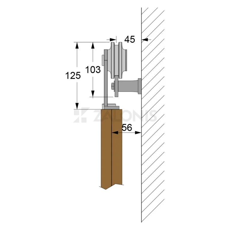 ΜΗΧΑΝΙΣΜΟΣ ΠΟΡΤΑΣ ΑΧΥΡΩΝΑ 200cm/300cm ΜΑΥΡΟ Φ.70 ΔΙΑΚΟΣΜΗΤΙΚΟΙ ΜΗΧΑΝΙΣΜΟΙ ΠΟΡΤΑΣ