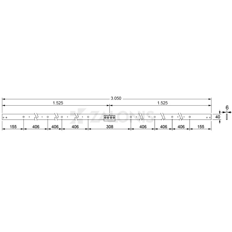 ΜΗΧΑΝΙΣΜΟΣ ΠΟΡΤΑΣ ΑΧΥΡΩΝΑ 200cm/300cm ΜΑΥΡΟ Φ.70 ΔΙΑΚΟΣΜΗΤΙΚΟΙ ΜΗΧΑΝΙΣΜΟΙ ΠΟΡΤΑΣ