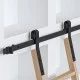 ΣΕΤ ΑΧΥΡΩΝΑ ΣΥΡΟΜΕΝΗ ΣΚΑΛΑ ΒΙΒΛΙΟΘΗΚΗΣ  200cm/300cm ΜΑΥΡΟ Φ.70 ΔΙΑΚΟΣΜΗΤΙΚΟΙ ΜΗΧΑΝΙΣΜΟΙ ΠΟΡΤΑΣ