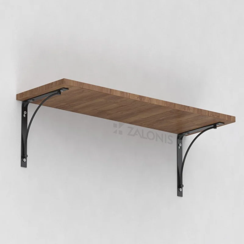 ΓΩΝΙΑ ΡΑΦΙΩΝ m.211 / 250x250mm / ΜΑΥΡΟ