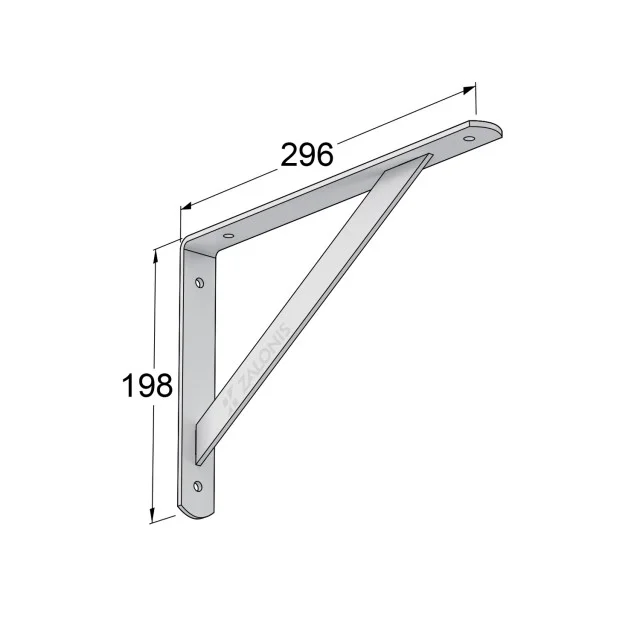 ΓΩΝΙΑ Β.Τ. 300x200mm / 260kg / ΛΕΥΚΟ