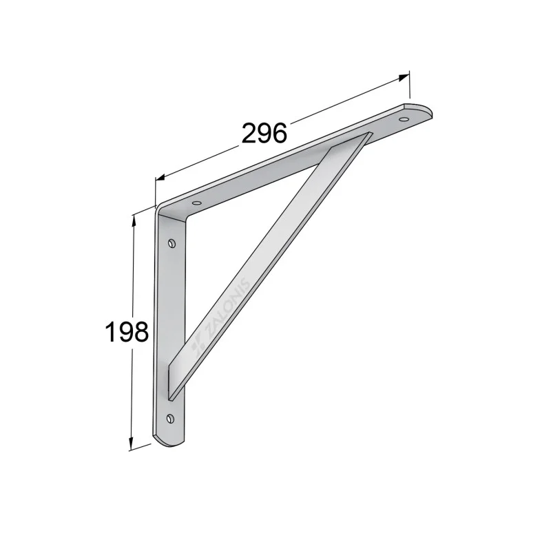 ΓΩΝΙΑ Β.Τ. 300x200mm / 260kg / ΛΕΥΚΟ