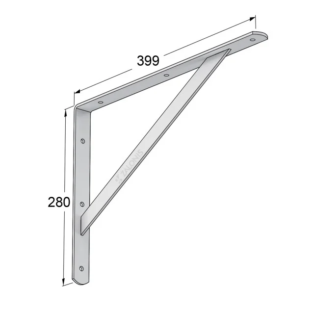 ΓΩΝΙΑ Β.Τ. 400x280mm / 225kg / ΛΕΥΚΟ