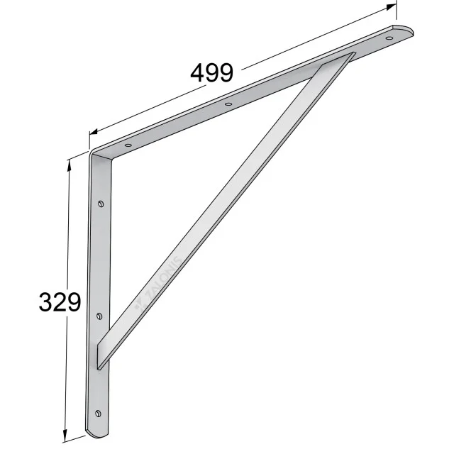 ΓΩΝΙΑ Β.Τ. 500x325mm / 185kg / ΛΕΥΚΟ