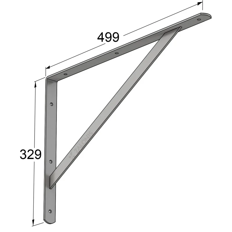 ΓΩΝΙΑ Β.Τ. 500x325mm / 185kg / ΓΚΡΙ