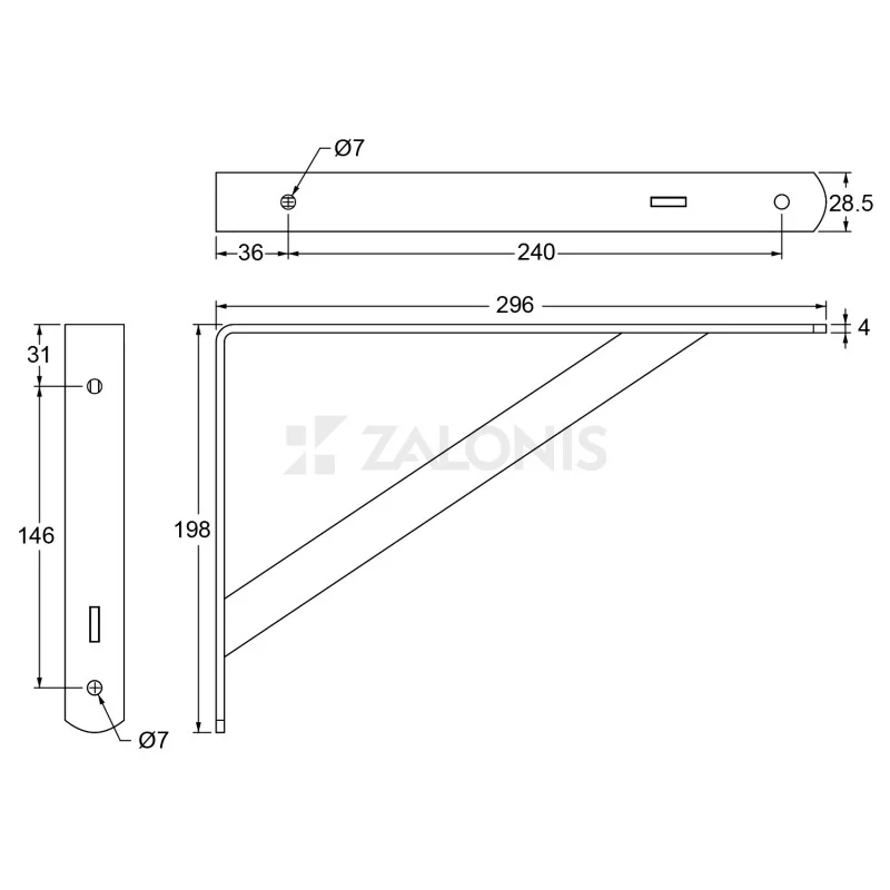 ΓΩΝΙΑ Β.Τ. 300x200mm / 260kg / ΓΚΡΙ