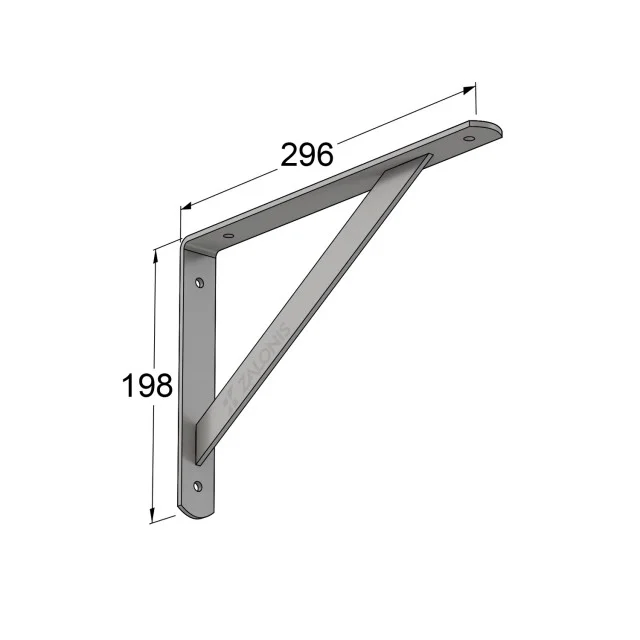 ΓΩΝΙΑ Β.Τ. 300x200mm / 260kg / ΓΚΡΙ
