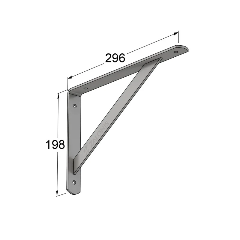ΓΩΝΙΑ Β.Τ. 300x200mm / 260kg / ΓΚΡΙ