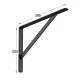 ΓΩΝΙΑ Β.Τ. 400x280mm / 225kg / ΜΑΥΡΟ ΓΩΝΙΕΣ ΡΑΦΙΩΝ ΒΑΡΕΩΣ ΤΥΠΟΥ