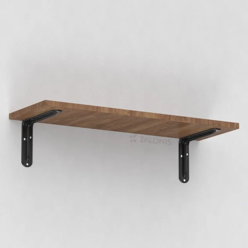 ΓΩΝΙΑ ΡΑΦΙΟΥ ΜΕ ΝΕΥΡΟ m.108 / 400x280mm / 35Kg/ΖΕΥΓ / ΜΑΥΡΟ