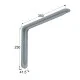 ΓΩΝΙΑ ΡΑΦΙΟΥ ΜΕ ΝΕΥΡΟ m.108 / 350x230mm / 35Kg/ΖΕΥΓ / ΓΚΡΙ