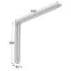 ΓΩΝΙΑ ΡΑΦΙΟΥ ΜΕ ΝΕΥΡΟ m.108 / 400x280mm / 35Kg/ΖΕΥΓ / ΛΕΥΚΟ