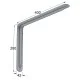 ΓΩΝΙΑ ΡΑΦΙΟΥ ΜΕ ΝΕΥΡΟ m.108 / 400x280mm / 35Kg/ΖΕΥΓ / ΓΚΡΙ