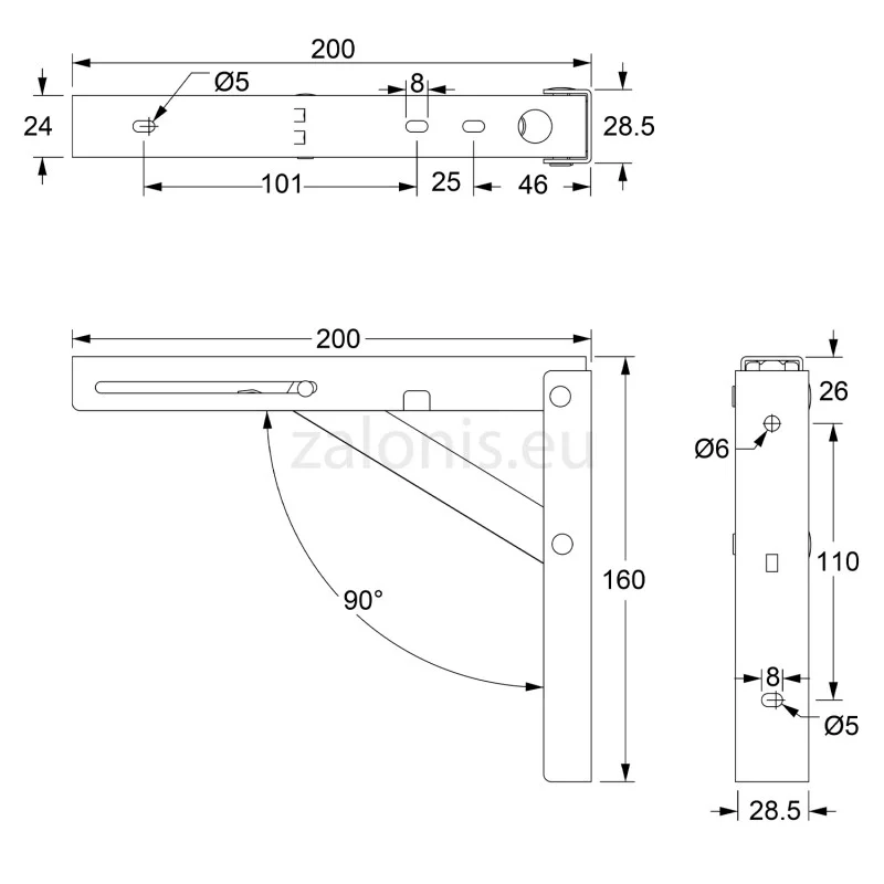 ΓΩΝΙΑ ΣΠΑΣΤΗ 20x16 100kg / ΛΕΥΚΟ ΓΩΝΙΕΣ ΣΠΑΣΤΕΣ ΒΑΡΕΩΣ ΤΥΠΟΥ / 100Kg/ΖΕΥΓΑΡΙ