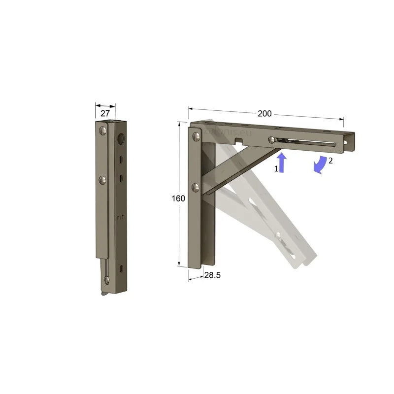 ΓΩΝΙΑ ΣΠΑΣΤΗ 20x16 100kg / ΓΚΡΙ ΜΕΤΑΛΛΙΚΟ ΓΩΝΙΕΣ ΣΠΑΣΤΕΣ ΒΑΡΕΩΣ ΤΥΠΟΥ / 100Kg/ΖΕΥΓΑΡΙ