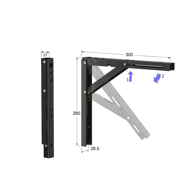 ΓΩΝΙΑ ΣΠΑΣΤΗ 30x26 100kg / ΜΑΥΡΟ