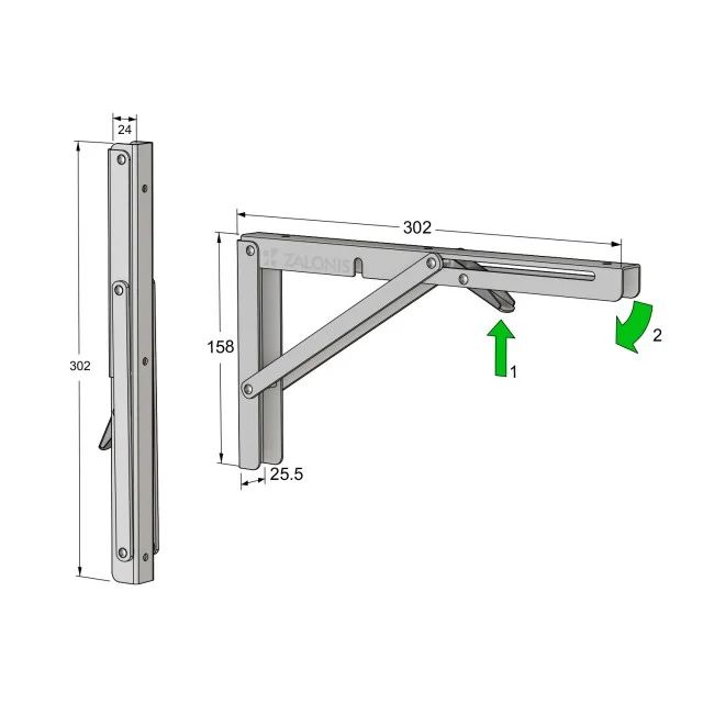 ΓΩΝΙΑ ΣΠΑΣΤΗ 30x16 / 80kg / ΛΕΥΚΟ
