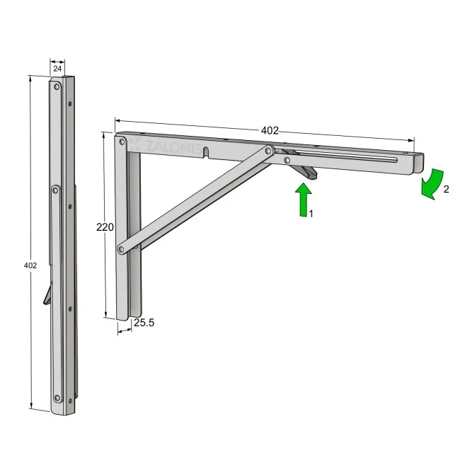 ΓΩΝΙΑ ΣΠΑΣΤΗ 40x22 / 80kg / ΛΕΥΚΟ