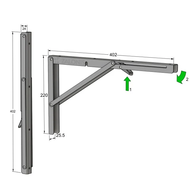 ΓΩΝΙΑ ΣΠΑΣΤΗ 40x22 / 80kg / ΓΚΡΙ