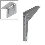 ΒΡΑΧΙΩΝΑΣ ΡΑΦΙΟΥ ΣΠΑΣΤΟΣ ΓΙΑ ΕΠΕΚΤΑΣΗ ΤΡΑΠΕΖΙΟΥ / 20cm / ΓΚΡΙ ΜΑΤ