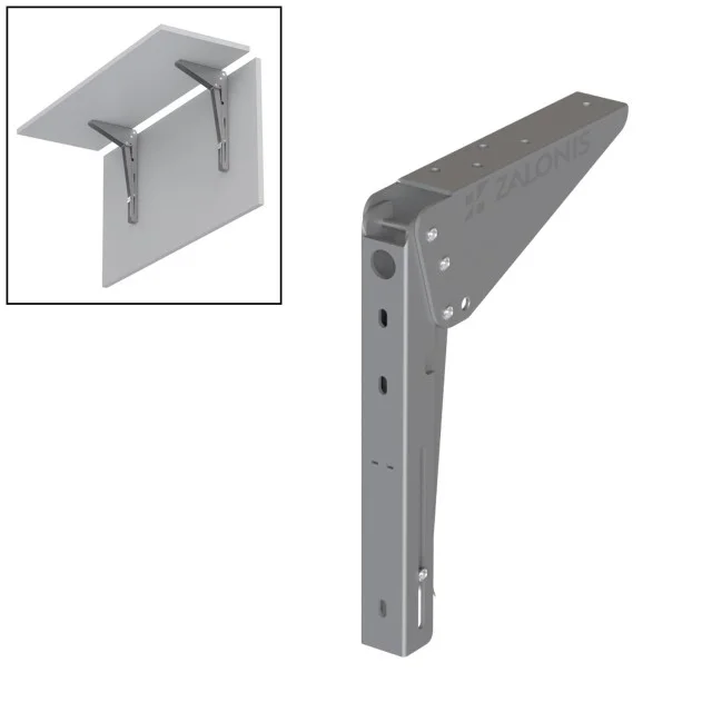 ΒΡΑΧΙΩΝΑΣ ΡΑΦΙΟΥ ΣΠΑΣΤΟΣ ΓΙΑ ΕΠΕΚΤΑΣΗ ΤΡΑΠΕΖΙΟΥ / 20cm / ΓΚΡΙ ΜΑΤ