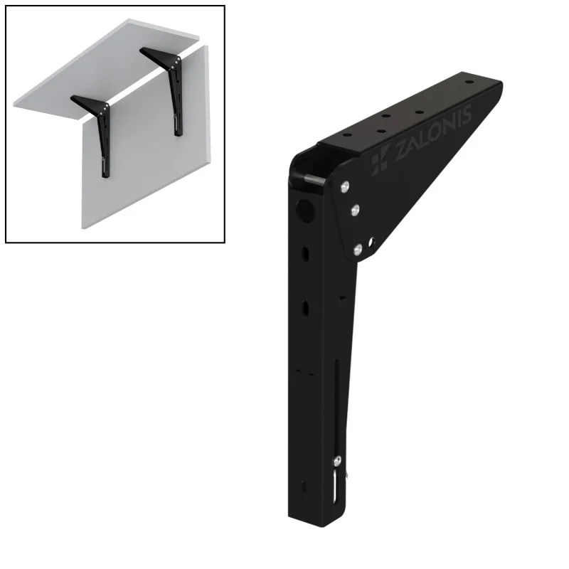 ΒΡΑΧΙΩΝΑΣ ΡΑΦΙΟΥ ΣΠΑΣΤΟΣ ΓΙΑ ΕΠΕΚΤΑΣΗ ΤΡΑΠΕΖΙΟΥ / 20cm / ΜΑΥΡΟ