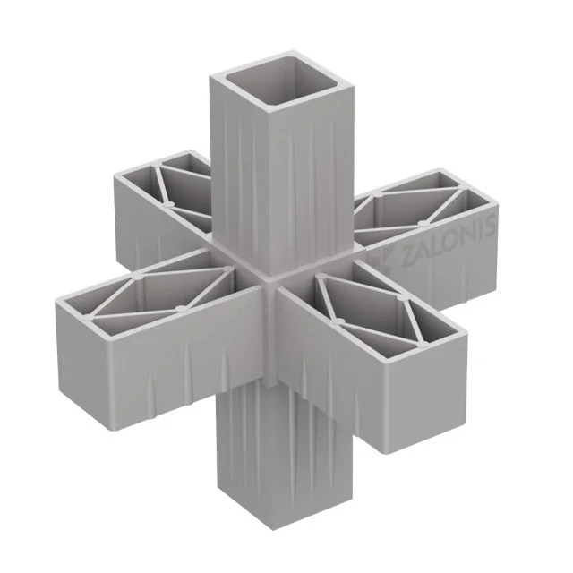 ΕΞΑΠΛΟΣ ΣΥΝΔΕΣΜΟΣ 40x40 / ΓΚΡΙ