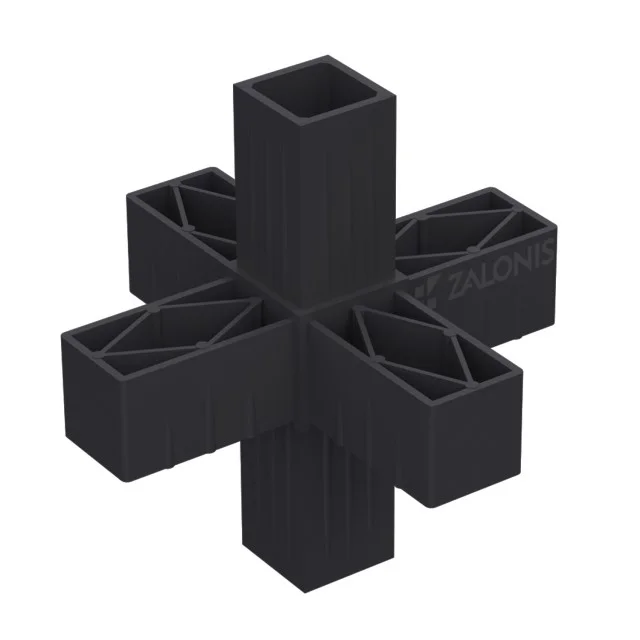 ΕΞΑΠΛΟΣ ΣΥΝΔΕΣΜΟΣ 40x40 / ΜΑΥΡΟ