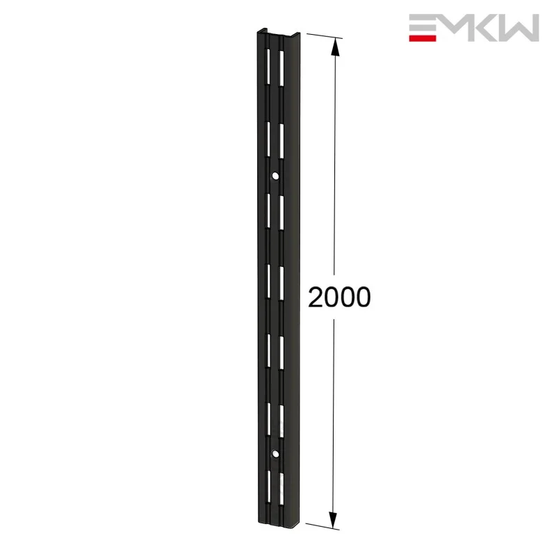 ΒΕΡΓΑ ΔΙΠΛΗΣ ΔΙΑΤΡΗΣΗΣ EMKW / ΜΑΥΡΟ / 2000 mm