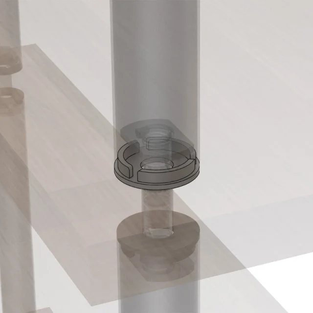 ΠΛΑΣΤΙΚΗ ΡΟΔΕΛΑ ΑΠΟΣΤΑΤΗ Φ.32 mm / ΓΚΡΙ