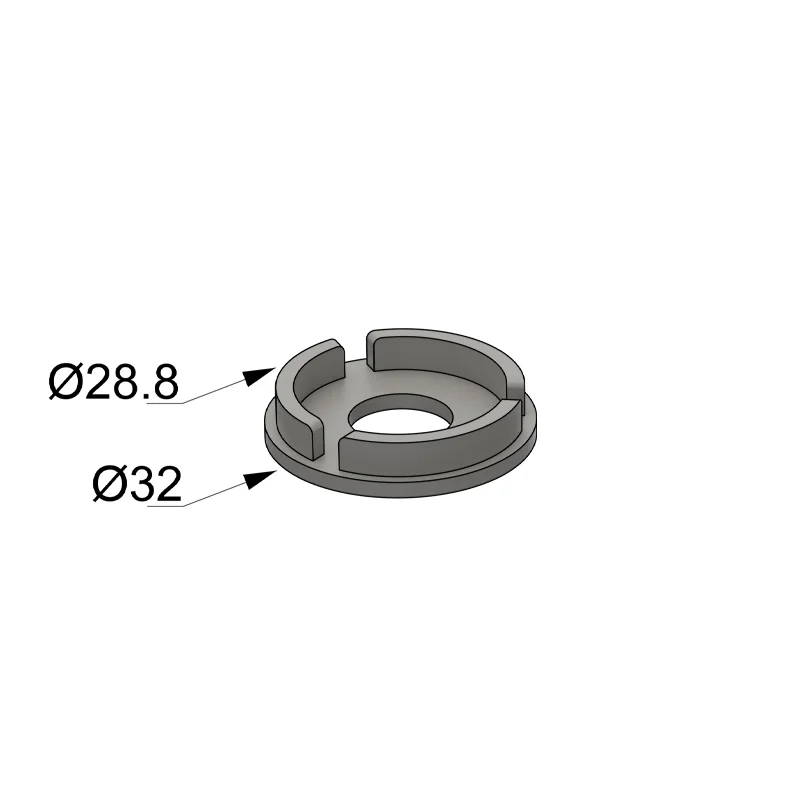 ΠΛΑΣΤΙΚΗ ΡΟΔΕΛΑ ΑΠΟΣΤΑΤΗ Φ.32 mm / ΓΚΡΙ