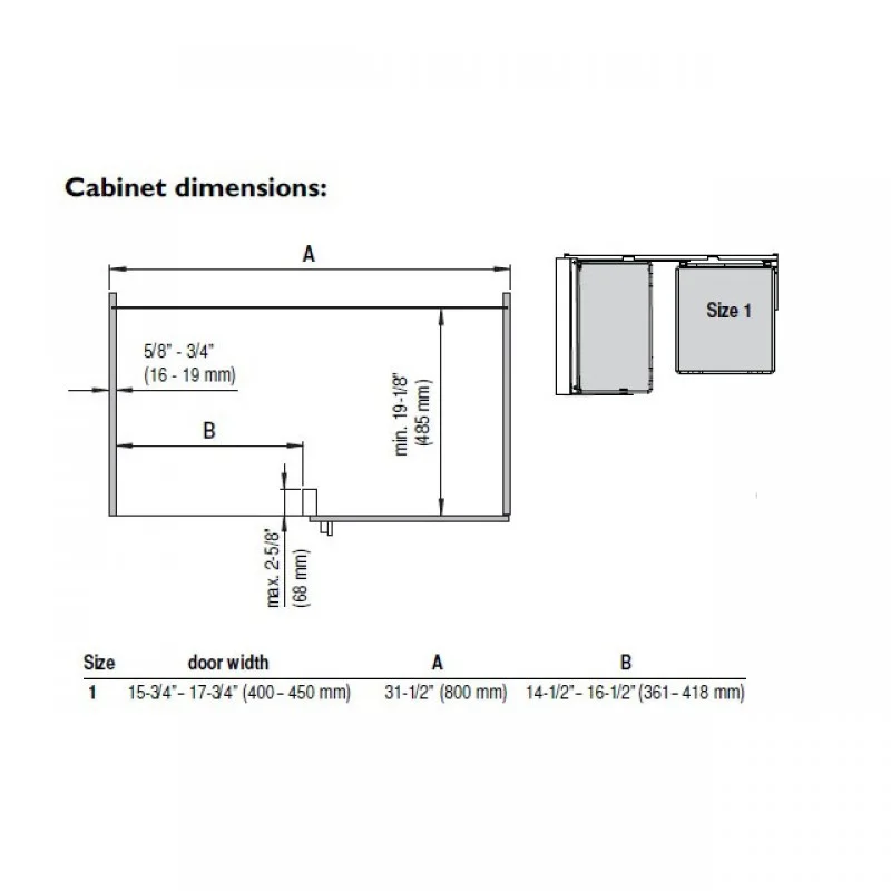 WARI CORNER VAUTH SAGEL 80 ΔΕΞΙ